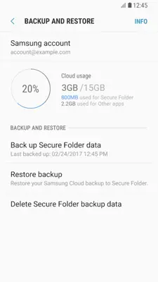 Secure Folder (Samsung) android App screenshot 2